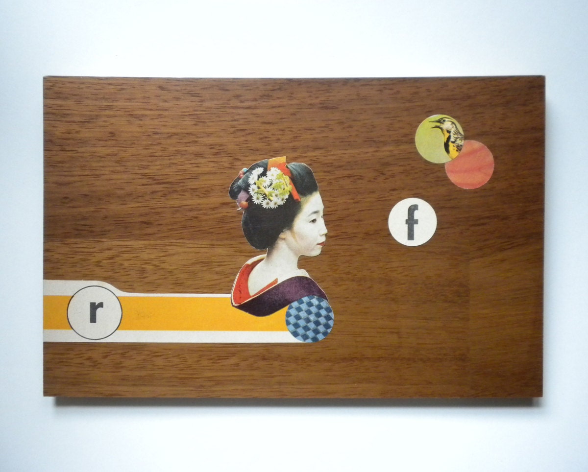 collage art - "geisha"