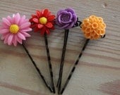 Summer Flowers Hair Pins