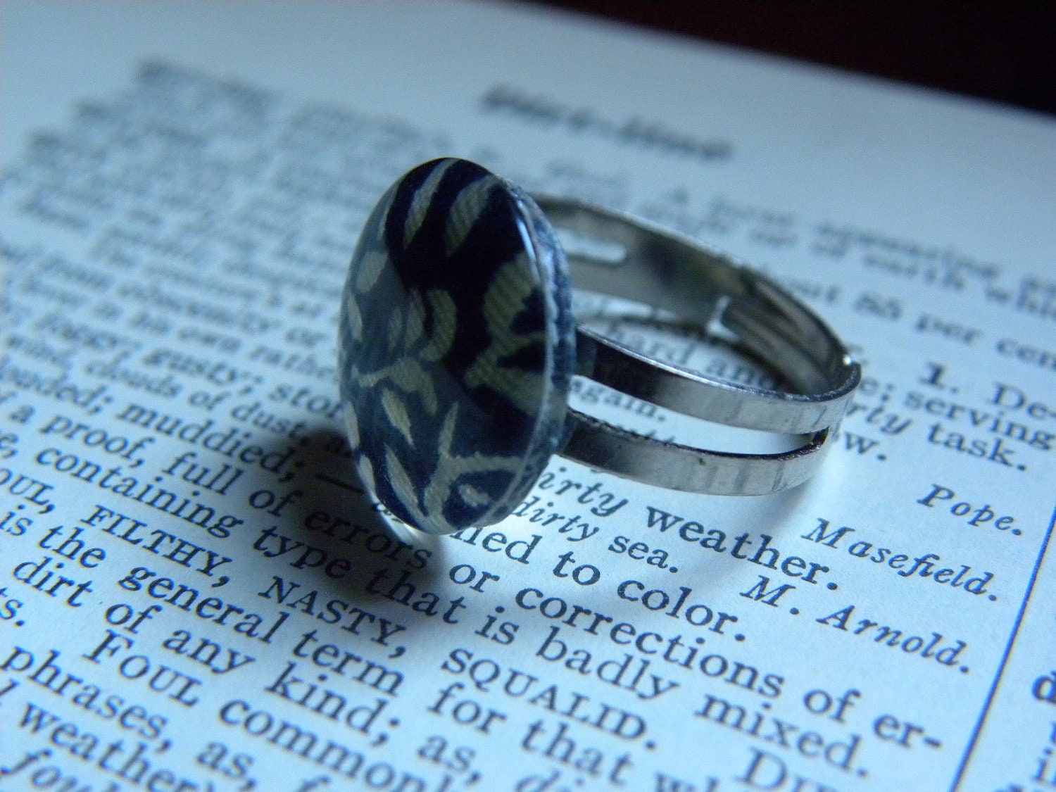 Blue Tranquility Resin Ring