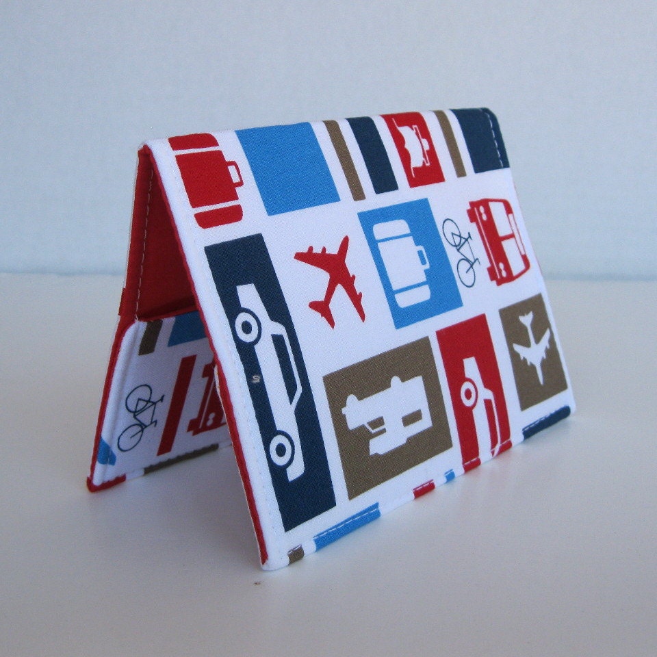 Passport Cover Case Holder - Travel - Airplanes and Ships
