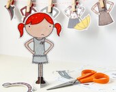 Clara Paper Doll, Dress-up Doll - The Winter Outfits - Keep Me, Gift Me Set