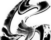 Black and White Painting BW Abstract Art Artwork High Contrast Depth Black Magic 250 Minimalism Minimalist Modern Contemporary Cummings