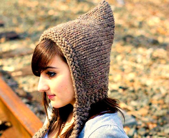 knitted pixie hat