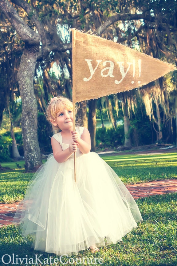 Flower Girl Dress Ivory Cotton