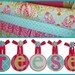 Baby Nursery Round Hanging Wall Letters for Garden Kumari Bedding