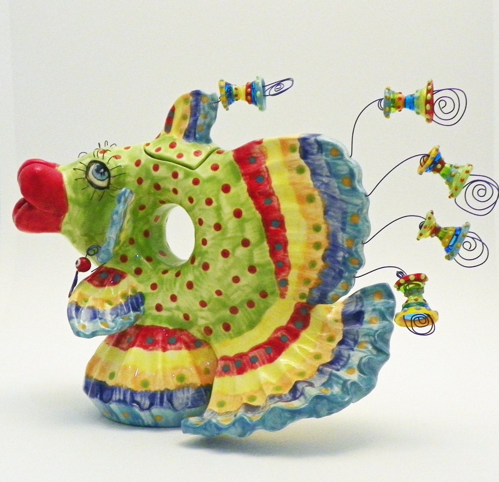Cha Cha Ceramic Fish Teapot Made to Order