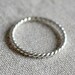 sterling silver twist band