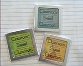FUN Vintage Slide Frame Magnet  - Classroom Sweet Classrooom - Teacher Gift