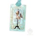 Gift Tags, French, Mannequin, Dressform, Butterfly, Bustle, Vintage style, Aqua Blue, Fashion