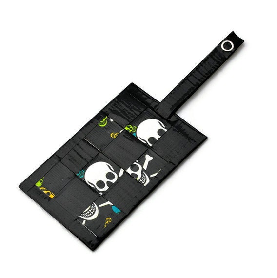 Skulls Duct Tape Luggage Tag