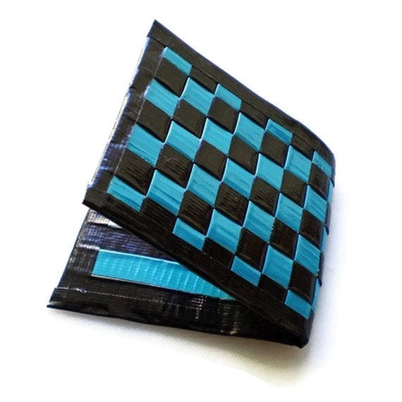 Duct Tape Wallet - Teal & Black