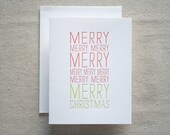 Merry Merry Letterpress Card
