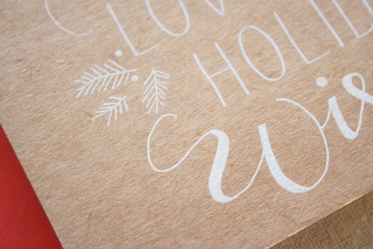 Holiday Wishes Engraved Card