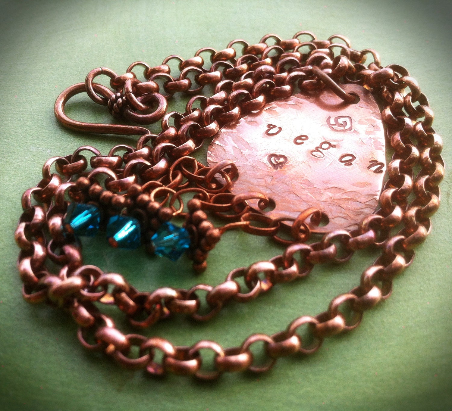 Aqua Rain Vegan Necklace