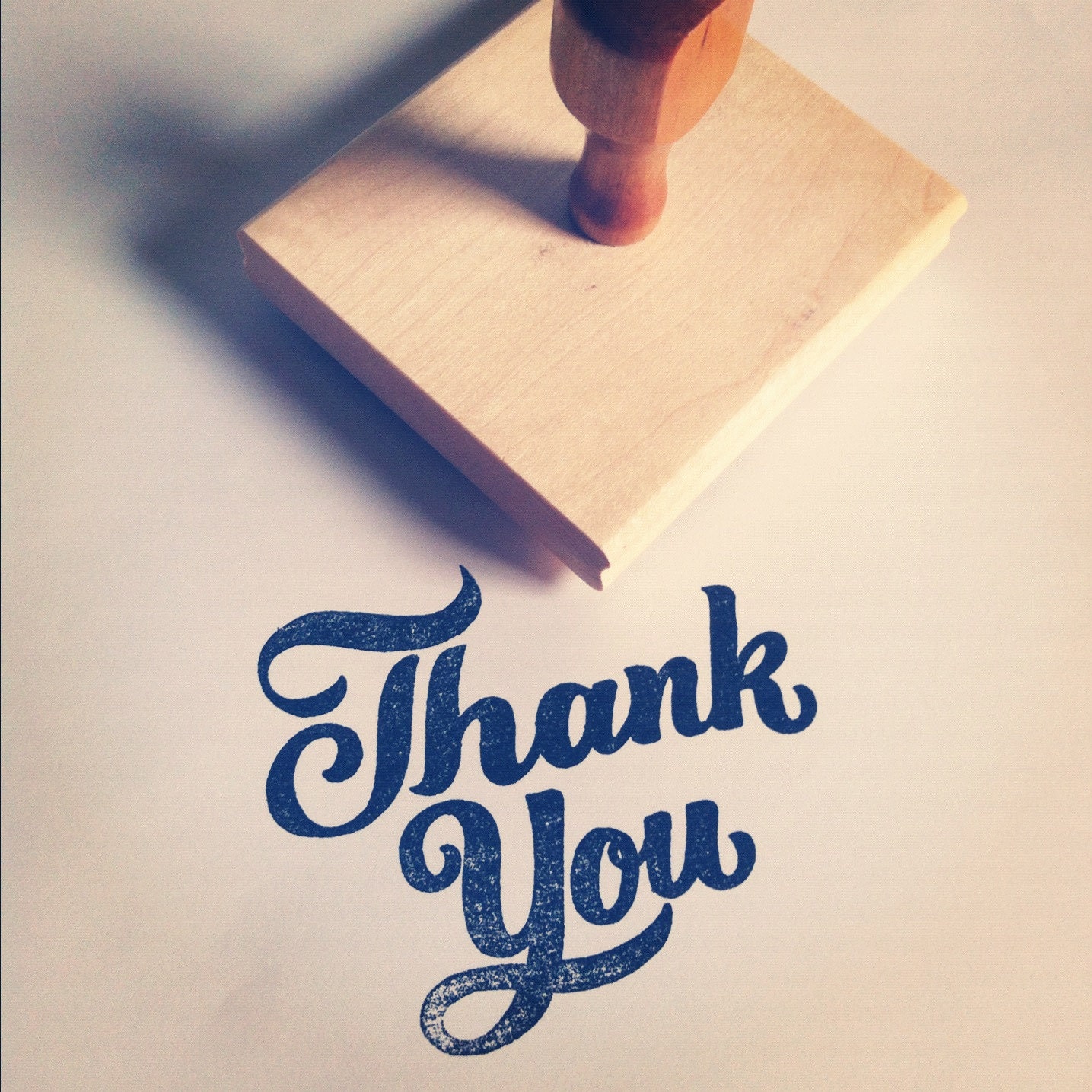 2.5" Small THANK YOU Script Stamp