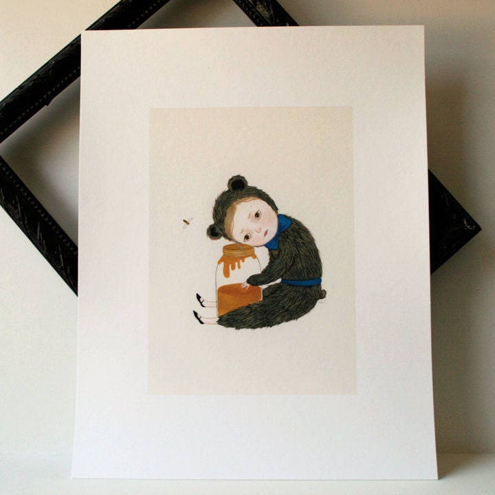 I Miss You Honey - signed archival print
