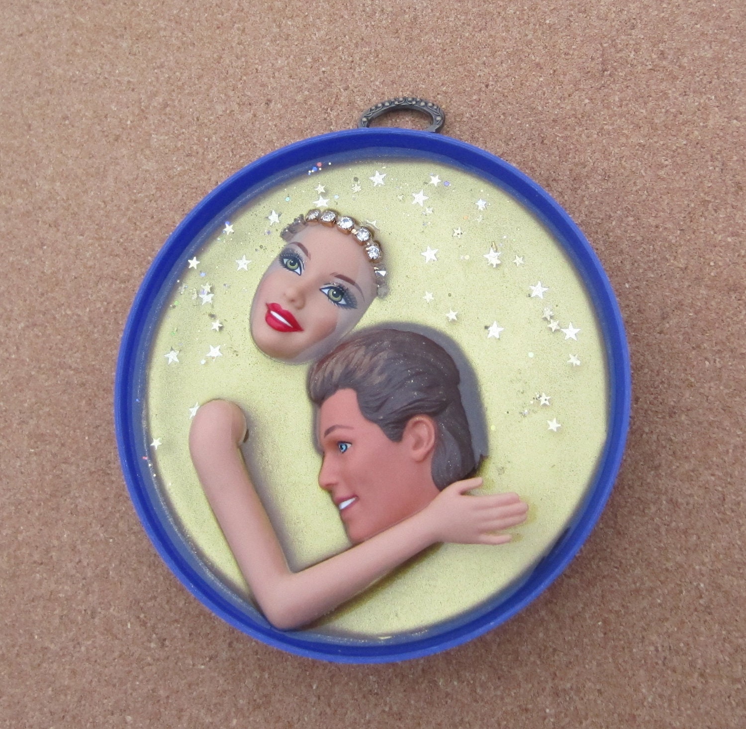 Surrender My Love - upcycled romantic Wall Plaque