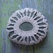 Crocheted Lace Stone, Round, Beige, Handmade by Monicaj