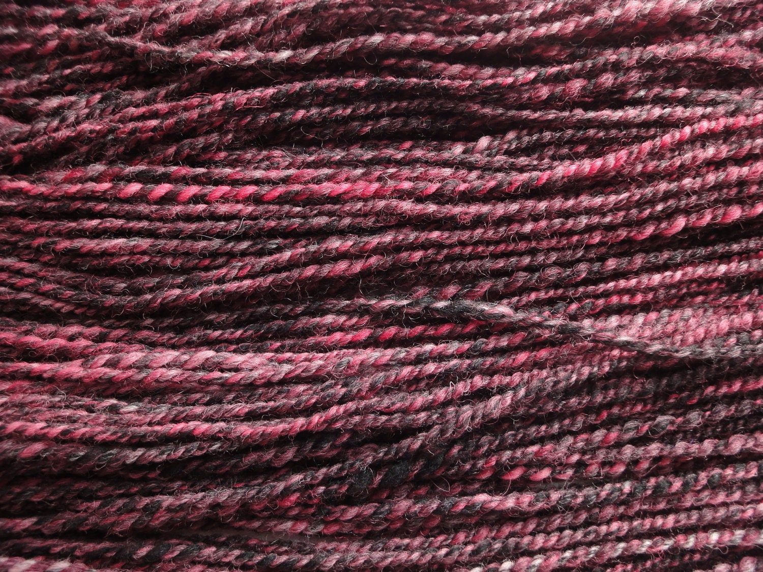 Handspun Yarn - Black Raspberry