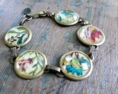 vintage botanical - vintage print bracelet