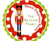 Personalized  Nutcracker stickers, Christmas, Address Labels, Holiday, Children, Kids, Gift Tags, Party Favors - Set of 12