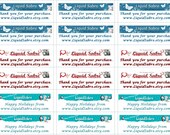 Personalized Thank You Labels