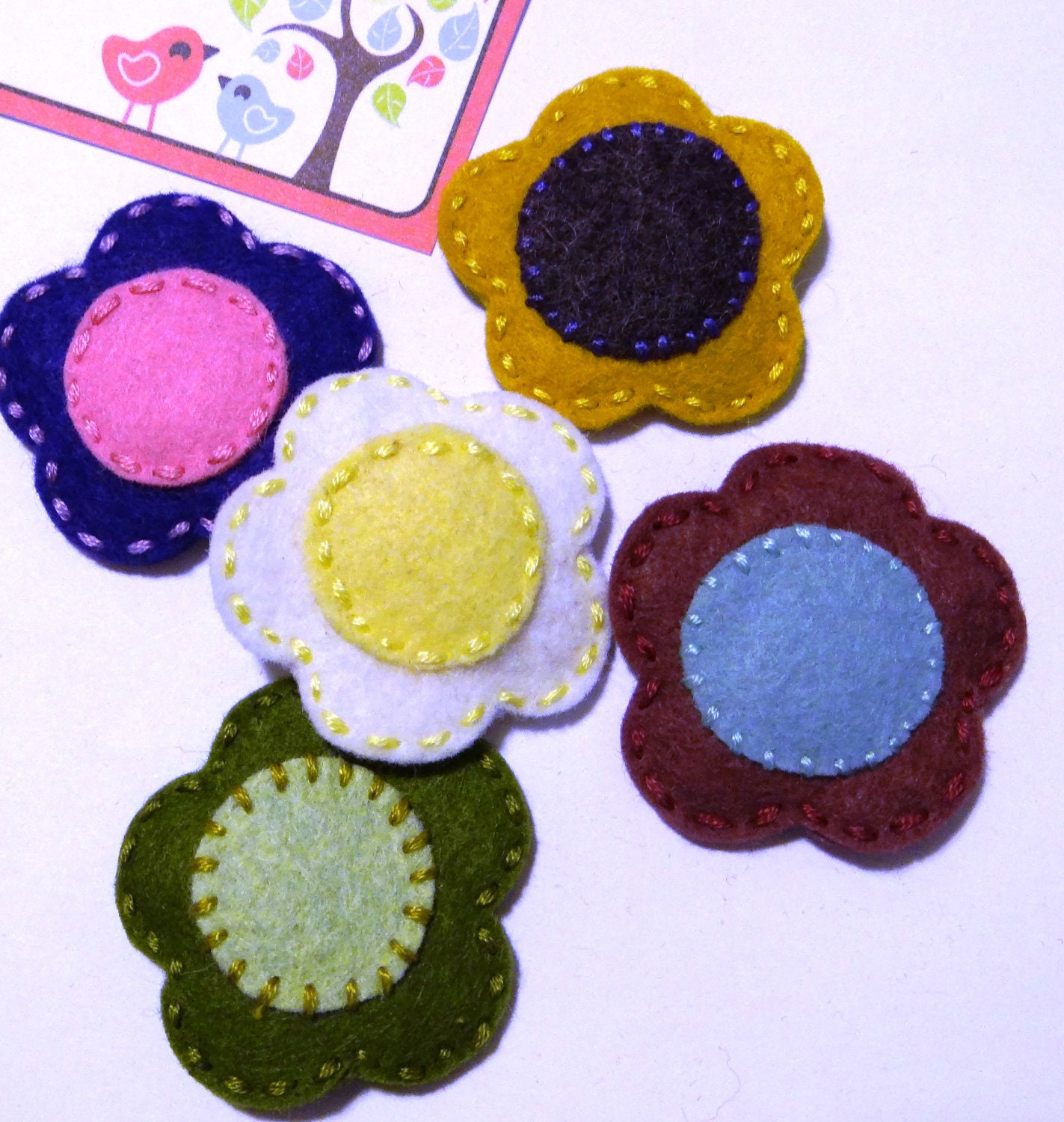 Limited Time Only - Wholesale Lot - Stocking Stuffer - Party Favors - Neskat's Wool Felt Hair Clips