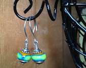 Lampwork Bead Earrings - Sterling Silver - Creative Mode