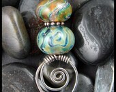 Beadworx - Lampwork and Sterling Silver Pendant - Dream Quest
