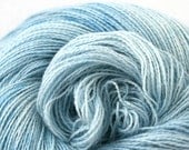 Hand Dyed Angora Silk Laceweight Yarn 435yds 50g Cloud