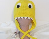 Yellow Brainsucker Monster Hat - Fits 8-12 Year Old