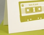 Mix Tape Custom Personalized Stationery / Personalized Stationary Set of 8