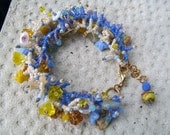 Sunny Skies Beaded Fringe Bracelet