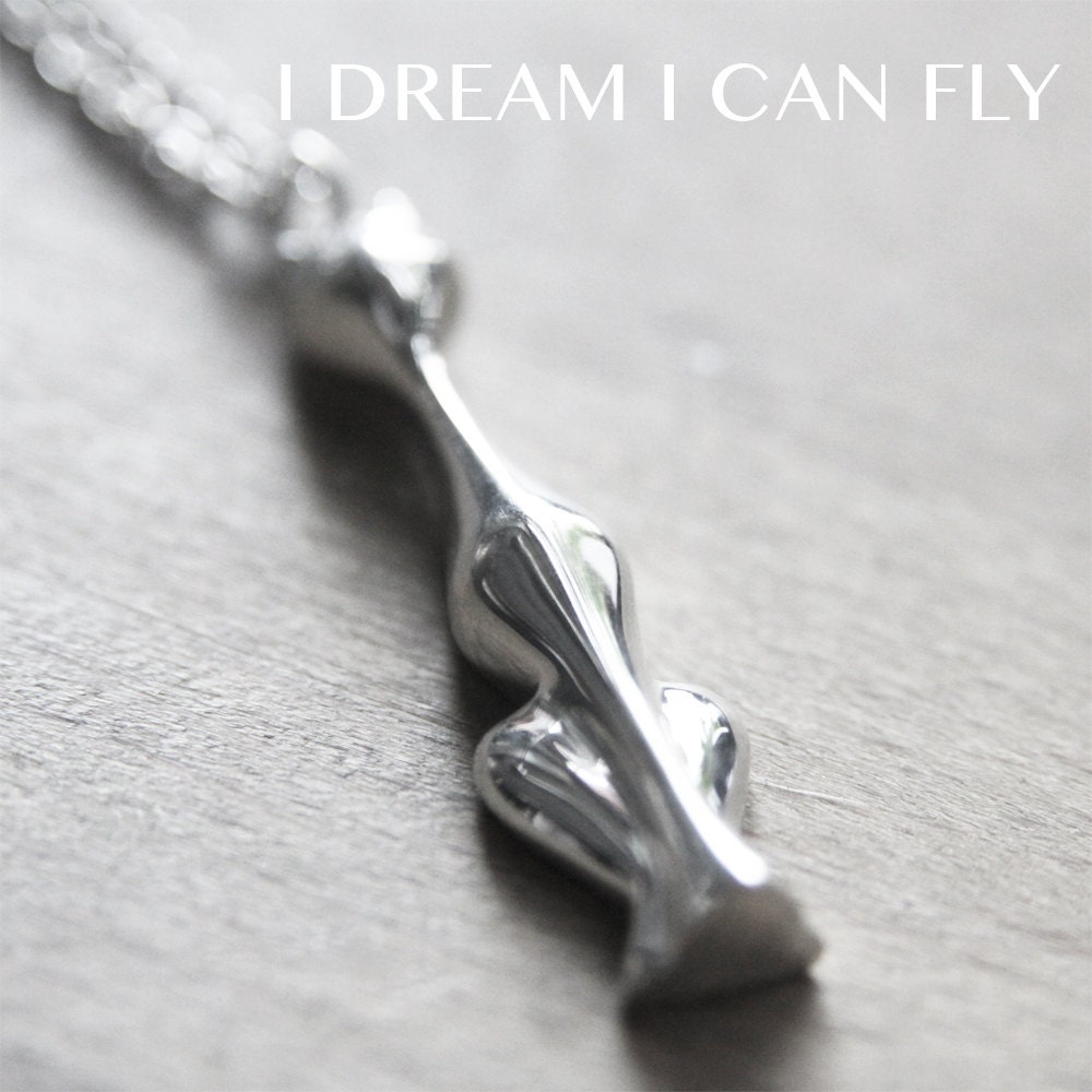 Cat necklace in polished sterling silver - PRIORITY MAIL