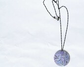 Pastel medallion necklace / Dragonfly necklace / Fresh spring accessory / figaro chain