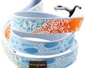 Fabric Webbing Dog Leash to match your collar - 4' or 5' - 16 styles to choose from