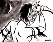 Coyolxauhqui Ink Sketch