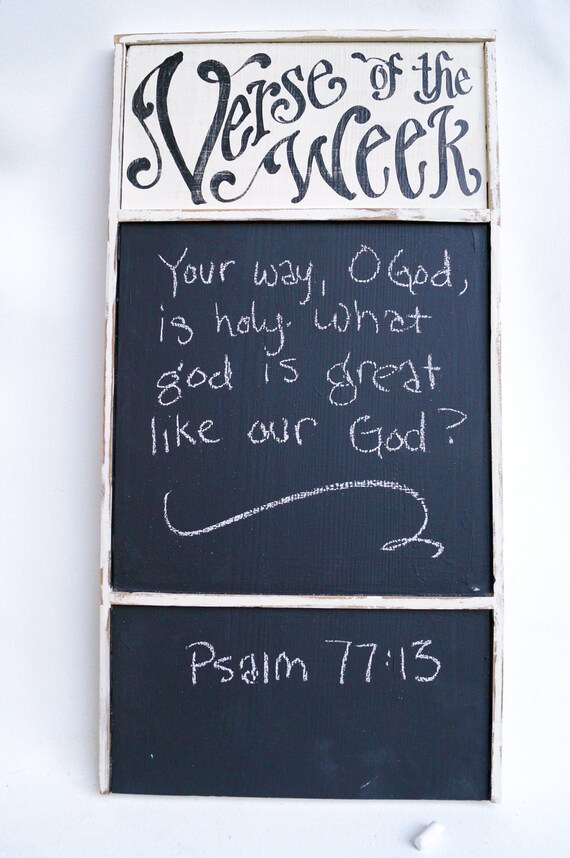 Verse of the Week Chalkboard - large game board