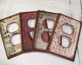 Outlet Covers Decoupaged - MADE TO ORDER - Set of (4)
