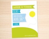 Custom printable DIY birthday invitation
