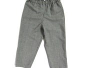 RESERVED Sale - WAS 35 // toddler woven wool pants - 2/3T (grey)