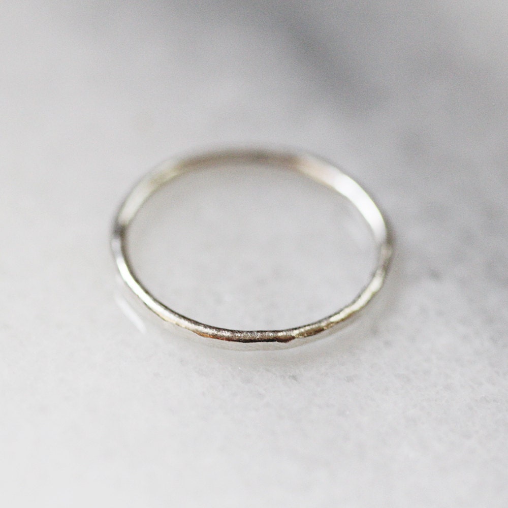 dash - modern fine silver band by elephantine