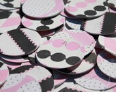 Pink & Black Paper Circle Garland Il_170x135