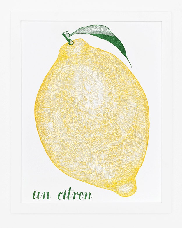 Un Citron Print