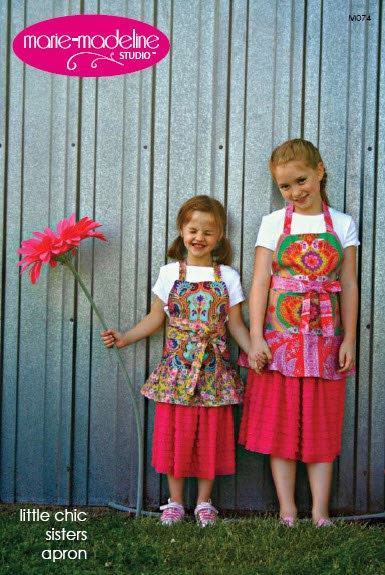 little chic sisters apron pattern by marie-madeline studio (M074)