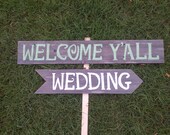 Welcome Wedding Sign on MARTHA STEWART Weddings Reclaimed Wood Reception Decorations. Eco Outdoor Wedding Decorations Rustic Wedding