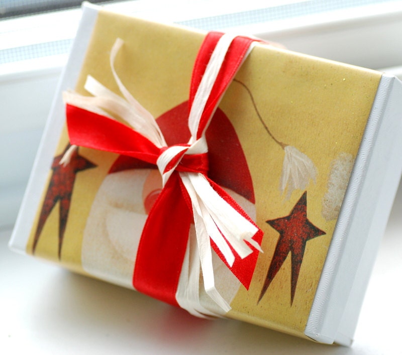 Christmas Gift Wrap, Packaging Optional Add On, Whimsical Holiday Wrap and Gift Box, Jewelry Gift Wrap
