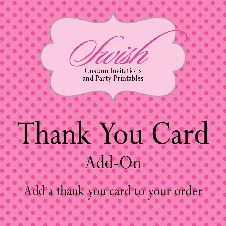 Thank You Card - Printable digital 5x7, 4x6 or standard folded card Il_170x135
