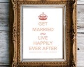 Custom Happily Ever After Print - Unique Fingerprint Keepsake Wedding Guestbook Idea