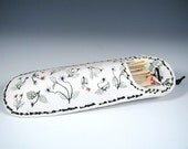 Wall Vase/Matchholder, floral